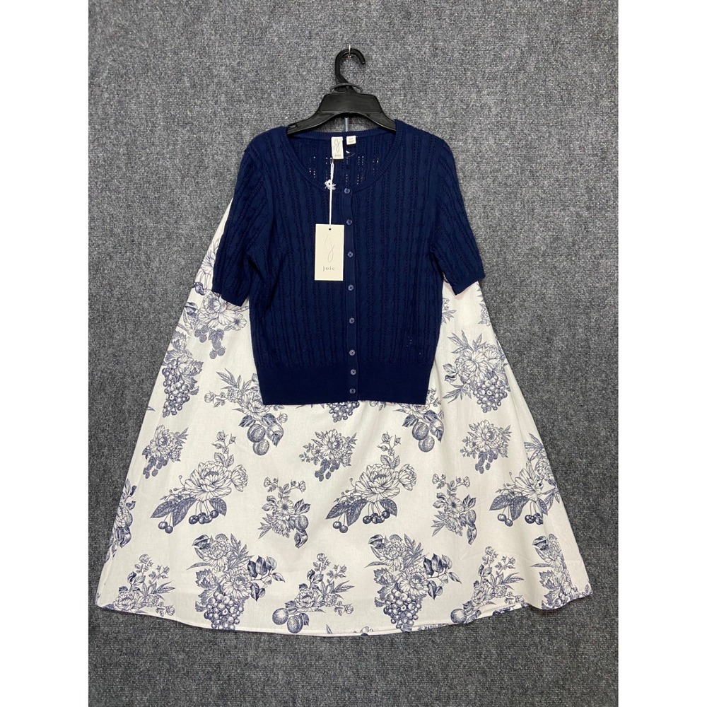 Joie Women's Cardigan Top & Linen Blend Floral Skirt Set Size Small NWT